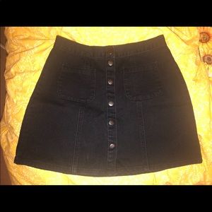 Urban outfitters black denim skirt